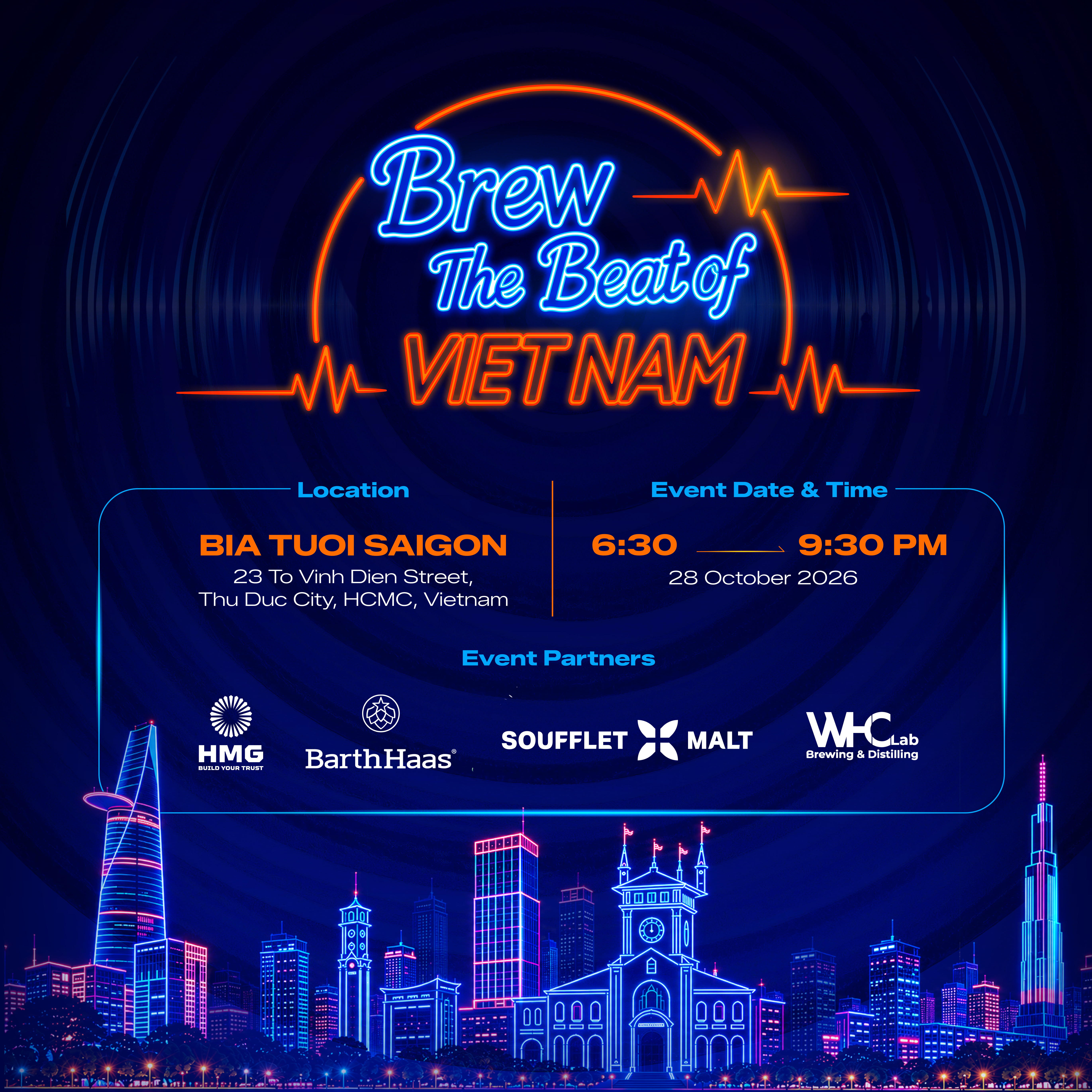 Brew The Beat of VIETNAM event poster